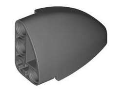 Technic, Panel Curved 5 x 3 x 2 Corner Quarter Ellipse, Left, Dark Bluish Gray (2438 / 6422625)