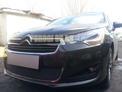 Защита радиатора Citroen C4 sedan 2013-2016 black