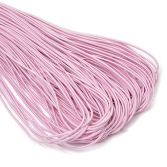 шнур эластичный (резинка) 2 мм, цвет розовый