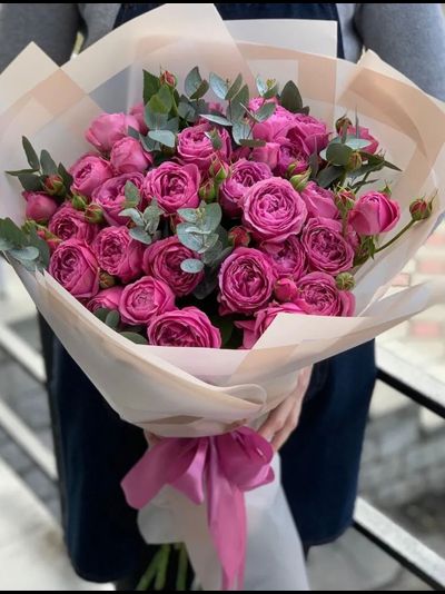 Букет Мисти с эвкалиптом