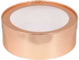 Коробка круглая для зефира, печенья с/о (золото), Д200*70мм