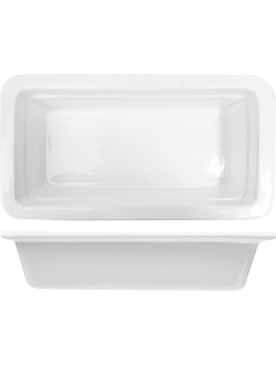 Гастроёмкость фарфоровая 1/3-65, цвет белый