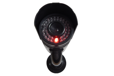 CO-DM027 Муляж уличной камеры видеонаблюдения, с отсеком для двух батарей типа АА