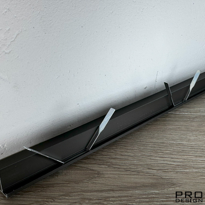 Щелевой плинтус Pro Design Mini L 601 Черный Муар