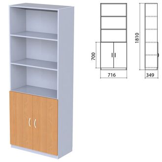 Шкаф полузакрытый "Бюджет", 716х349х1810 мм, груша ароза