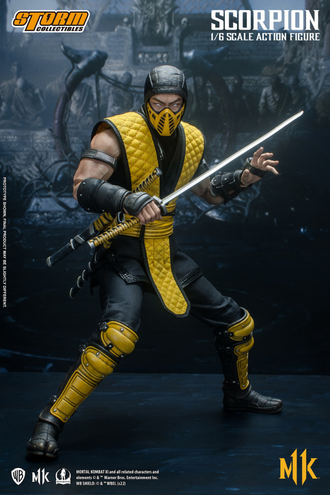 ПРЕДЗАКАЗ - Скорпион (Ханзо Хасаши, Mortal Kombat) - КОЛЛЕКЦИОННАЯ ФИГУРКА 1/6 scale MORTAL KOMBAT 11 Scorpion Klassic (DCMK09) - Storm Toys ?ЦЕНА: 34900 РУБ.?