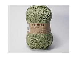 Пряжа Конопляная Состав: 30% конопля, 70% хлопок Вес: 50 г Длина: 280 м    хаки