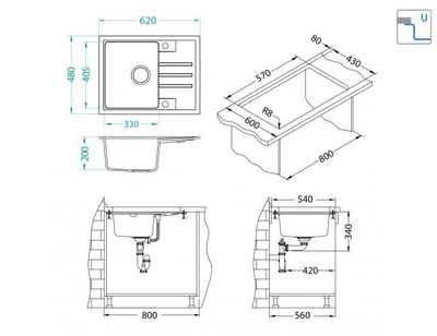 Мойка Alveus INTERMEZZO 30