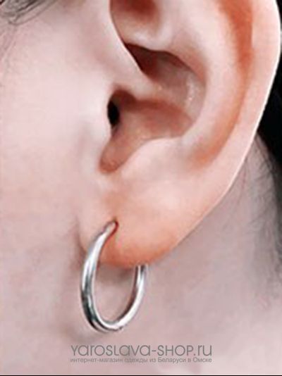 АЛ-235.  Серьги кольца сталь.