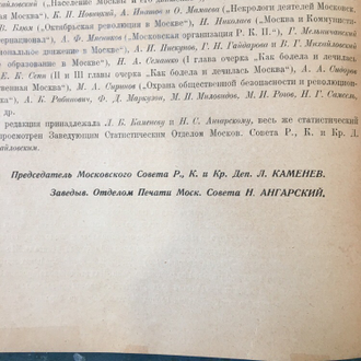 Красная Москва 1917-20 гг.