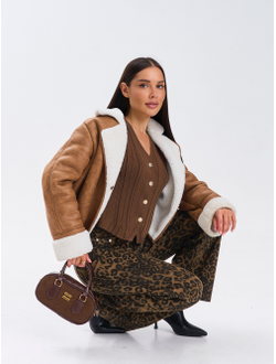 Жилет вязаный на пуговицах