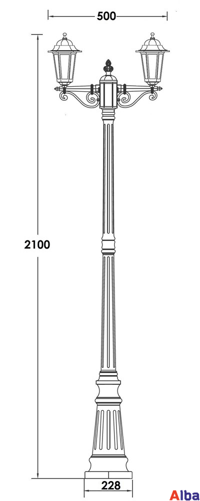 Petersburg S 79809B bl Парковый светильник