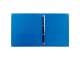 Папка на 4 кольцах БЮРОКРАТ, 27 мм, внутренний карман, синяя, до 150 листов, 0,7 мм, 0827/4Rblu