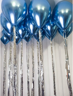 1 шар ХРОМ на дождике