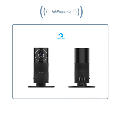 CleverDog, WiFi панорамная видеокамера 180*/160* с DVR, HD 960p