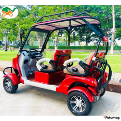 Гольфкар GreenCamel Сонора A40 New (4 seats 2500W 225/40-10' литые) красный