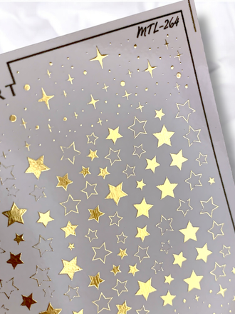 Слайдер-дизайн MilliArt Nails Металл MTL-264