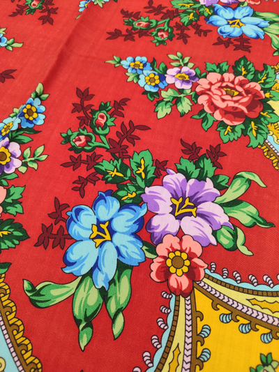 Павловопосадский платок Времена года. Лето 707-6