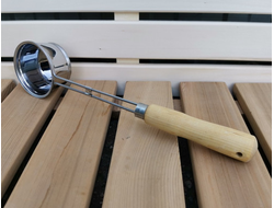 Черпак нержавеющая сталь с дерев. ручкой 200мл