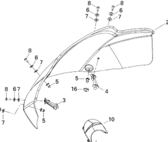 Ветровое стекло оригинал 517303174/ 517302844/517303127 для снегоходов BRP LYNX/Ski-Doo