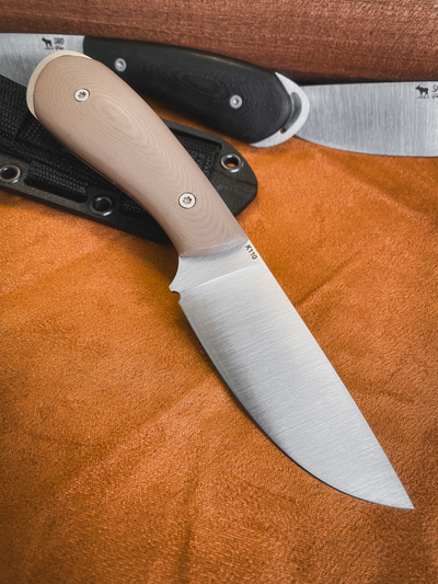 нож Лис NEXT сталь AUS10 рукоять G10, цвет  тан