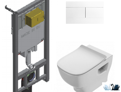 Инсталляция для подвесного унитаза. Комплект 5 в 1