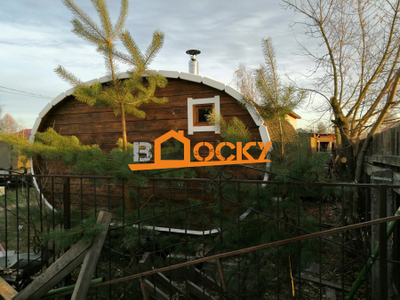 Овальная баня-бочка 4*5