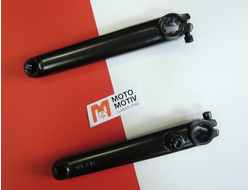 Классические черные шатуны для BMX из CrMo, полые, с 8 шлицами, длина 170мм.