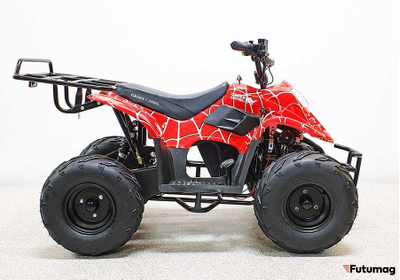 Квадроцикл GreenCamel Gobi K51 (30Ah 36V 800W R7 Цепь) быстросъем, ножной тормоз, красный паук