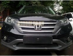 Защита радиатора Honda CR-V IV 2012-2015 2.0 black