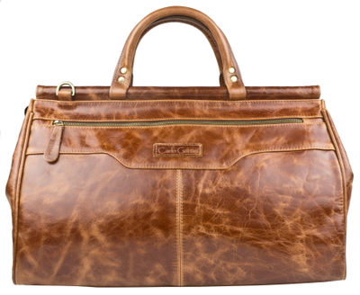 Кожаный саквояж Altamura Premium cognac (арт. 4025-53)