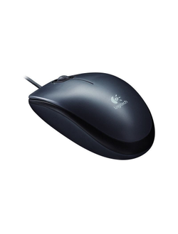 Мышь компьютерная Logitech Mouse M100 Black/Grey USB (910-005003)