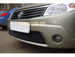 Защита радиатора Renault Sandero 2010-2014 black