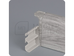 Плинтус из дюрополимера Comfort Classic 80 секвойя серая с внутренним углом