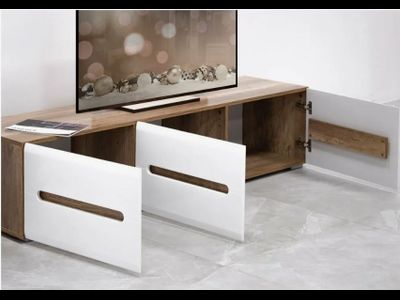 Наоми Тумба ТБ-17 (1802*408*460мм), дуб каньон/белый глянец