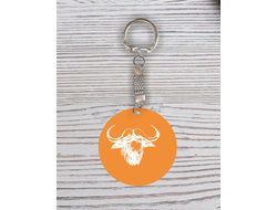 Брелок символика "Быка" с гравировкой №20