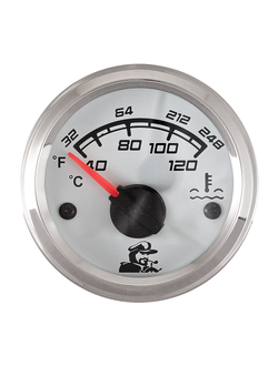 Указатель температуры воды, Мореман 40-120 градусов, белый циферблат