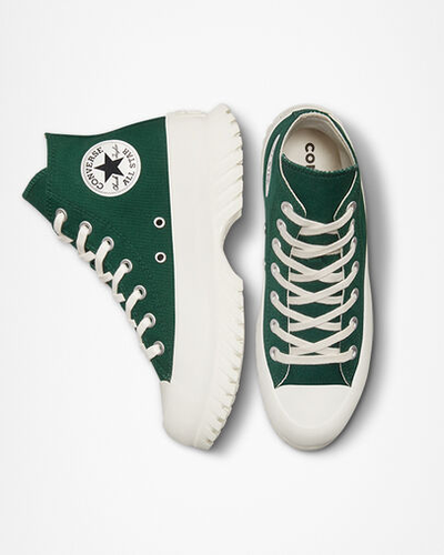 Заказать в Москве кеды Converse Chuck Taylor All Star Lugged 2.0 Platform зеленые высокие A00850C
