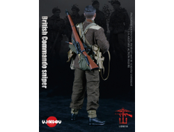 ТРЕСНУЛ УГОЛОК - Британский коммандо-снайпер времен Второй Мировой - КОЛЛЕКЦИОННАЯ ФИГУРКА 1/6 WWII British Commando Sniper 1944 (UD9018) - UJINDOU