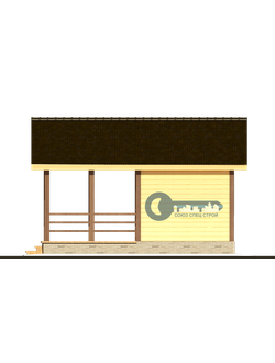 Б-17 ГАБАРИТНЫЕ РАЗМЕРЫ: (6Х4М) 1 ЭТАЖ, ОБЩАЯ ПЛОЩАДЬ: 24М²