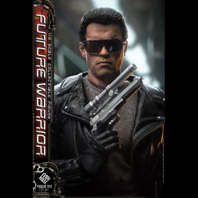 Терминатор Т-800 (Арнольд Шварценеггер) - Коллекционная фигурка 1/6 Future Warrior Leather version (PT-sp80) - PRESENT TOYS