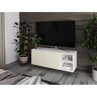 Тумба ТВ №8 МДФ софт (1100*566*420мм), Палома SF 023(софт)/Белый