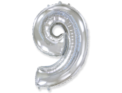 Фольгированная цифра-Серебряная