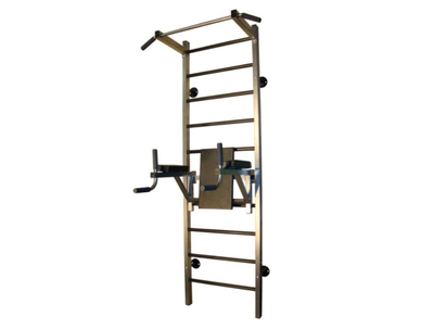 Шведская стенка PRO с фиксированным турником Т-фикс, со съемными брусьями Б-ПС