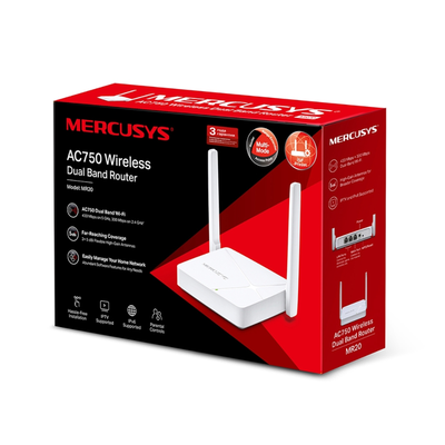 Wi-Fi роутер Mercusys MR20 Белый