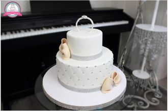 Торт на сватовство с кольцом