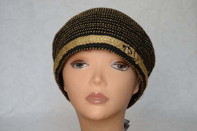 Женский берет тюбетейка вязаная италия фото