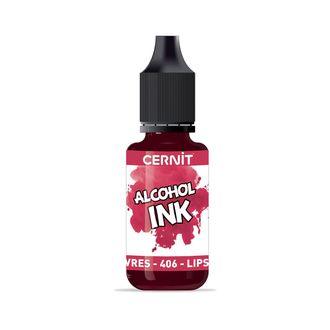 алкогольные чернила Cernit alcohol ink, цвет-lipstick red 406 (красная помада), объем-20 мл