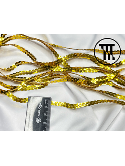 Пайетки на нитке, цв. Золото