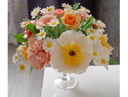 "Angel". Букет из полимерной глины.